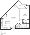 TriVista on Speer 1F1 Floor Plan