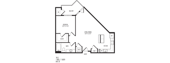 TriVista on Speer 1H0 Floor Plan