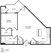 TriVista on Speer 1H0 Floor Plan