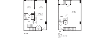 TriVista on Speer 1N0 Floor Plan