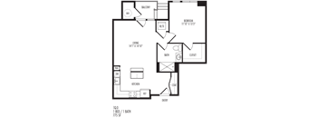 TriVista on Speer 1Q0 Floor Plan