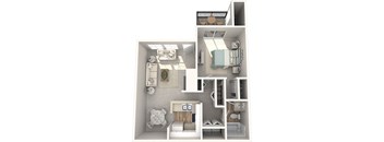 Keelers Corner Willow A 3D Floor Plan