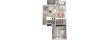 Keelers Corner Willow B 3D Floor Plan