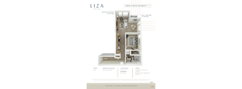 Liza Apartment 3D floor plan - 1x1 674 sqft
