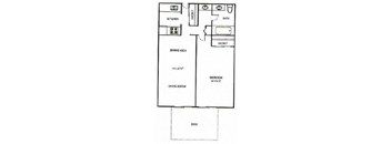 Ventana Apartments and Townhomes 1 Bed 1 Bath Floor Plan