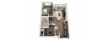 Boathouse Apartments 1x1 J Floor Plan