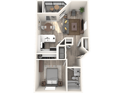 Atrio Classic 1x1 Floor Plan