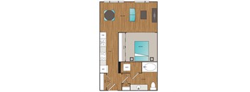 Main Street Flats 1x1 I Floor Plan