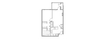 The Elwood Apartments Willow One Bedroom One Bathroom Floor Plan