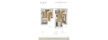 Liza Apartment 3D floor plan - 1x2 746 sqft