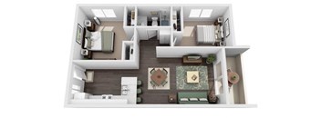 a 3132 sq ft floor plan with a bedroom and a living room
