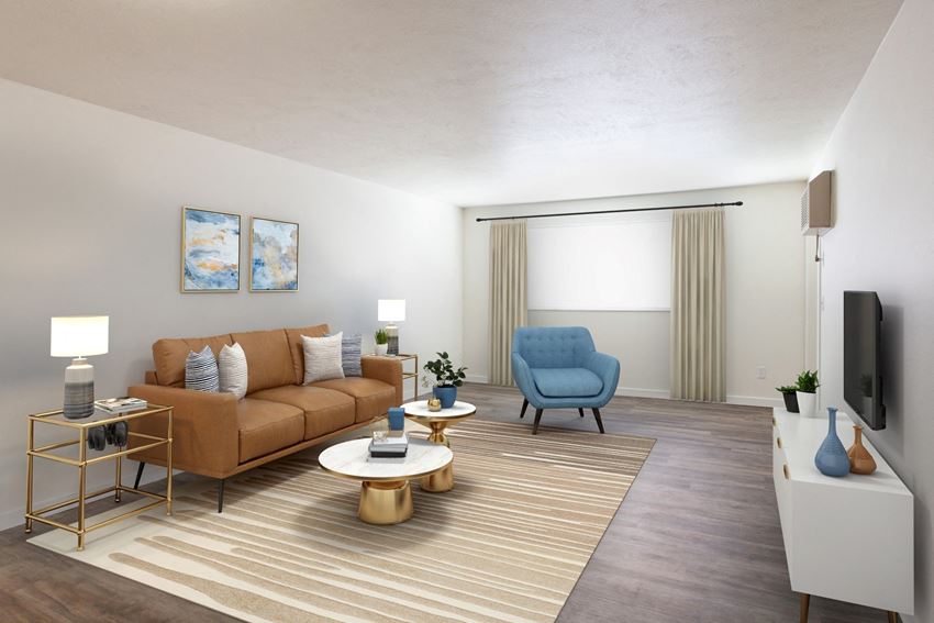 GoGo West Apartments Model Living Room - Photo Gallery 1
