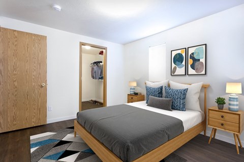 GoGo West Apartments Model Bedroom