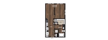 Main Street Flats Apartments Phase II Studio A Floor Plan