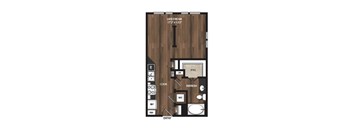 Main Street Flats Apartments Phase II Studio C Floor Plan