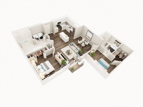 Lux Apartments Floor Plan Two Bedroom Two Bathroom A Lux Apartments Floor Plan Two Bedroom Two Bathroom A