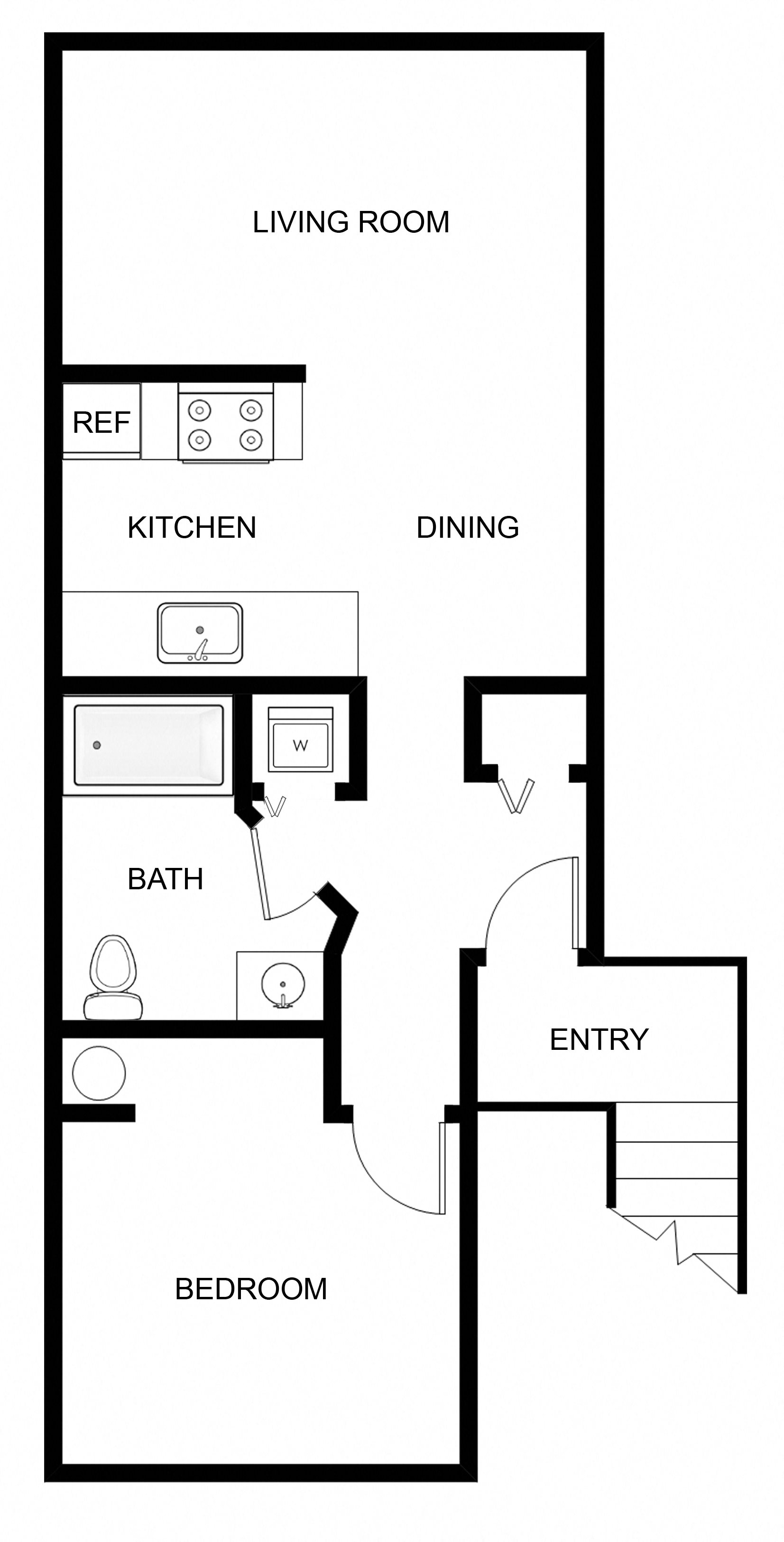 Alderbrook Apartments One Bed Floor Plan Alderbrook Apartments One Bed Floor Plan