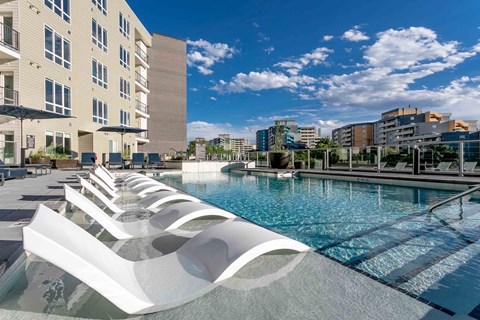 Swimming Pool at TriVista on Speer, Denver