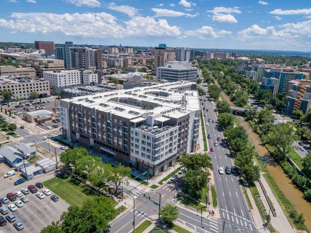 TriVista on Speer Exterior Building