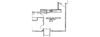 201Lofts One Bedroom One Bathroom Floor Plan