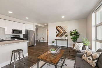 TheNest_Bend_OR_Interior_Model_203_LivingKitchen - Photo Gallery 3