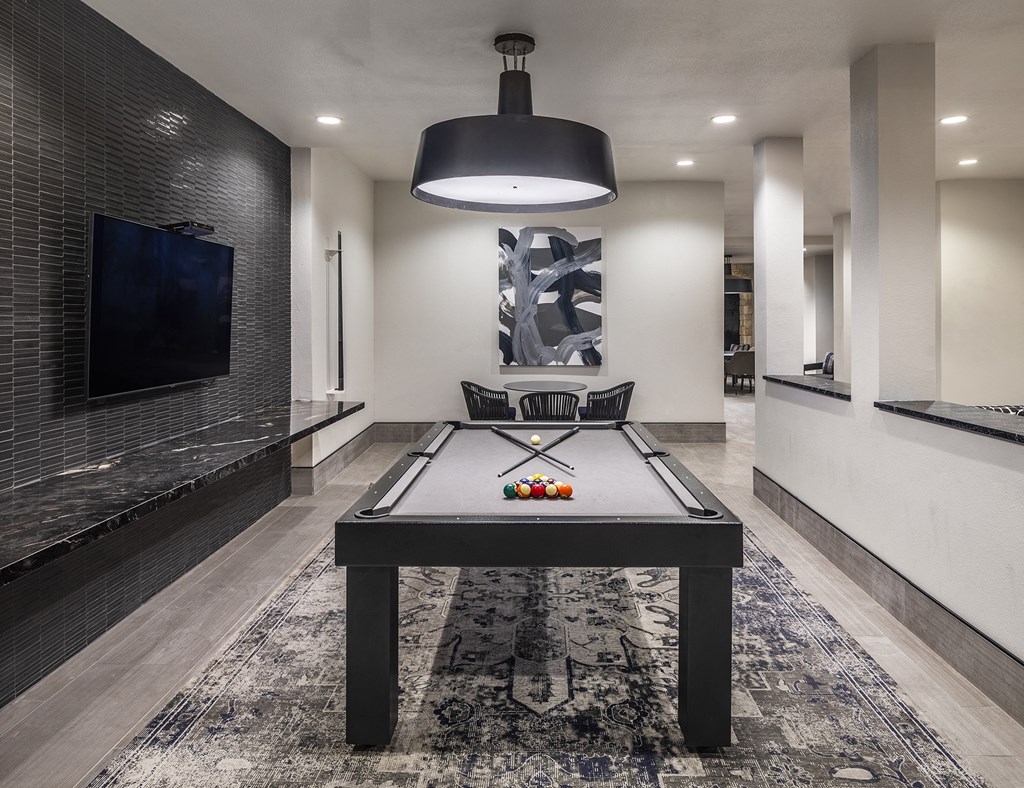 Aura Thirty2 Apartments Clubhouse Billiards Table