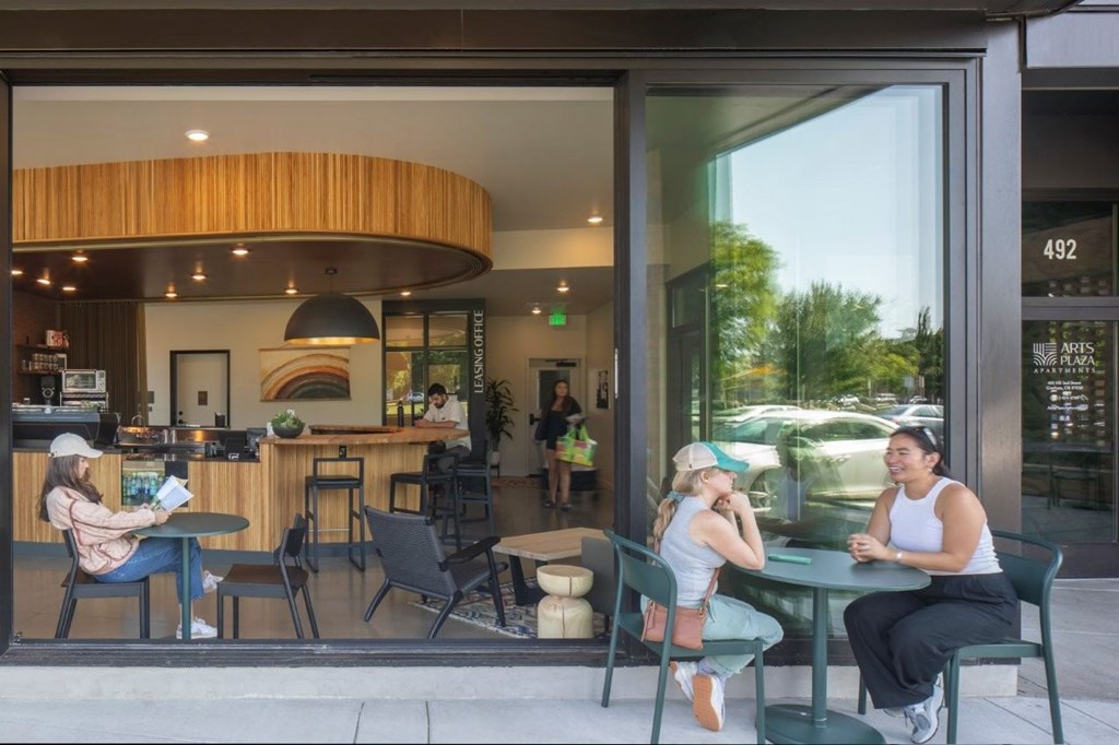 Arts Plaza Gresham Oregon Apartments on site coffee shop