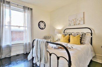 The Westlyn Apartment Homes Model Bedroom and Window - Photo Gallery 2