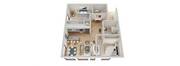 The Nest Apartments_Bend_OR_2x1_Floor Plan