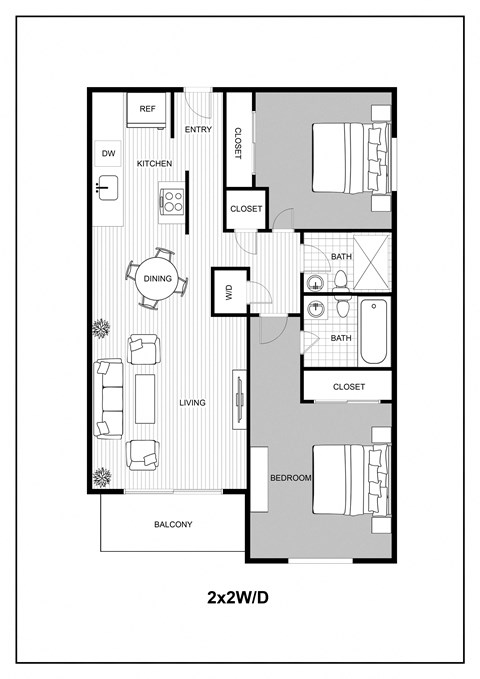 Luxe at Meridian B Floor Plan