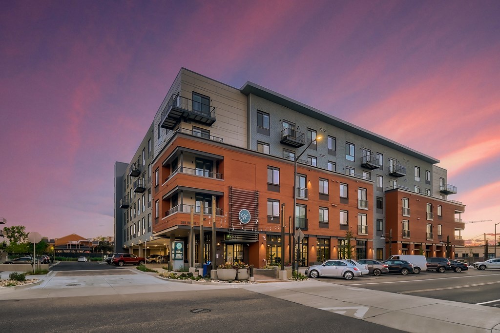 281 Willow Apartment exterior at night