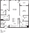TriVista on Speer 2A0 Floor Plan