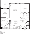 TriVista on Speer 2A1 Floor Plan