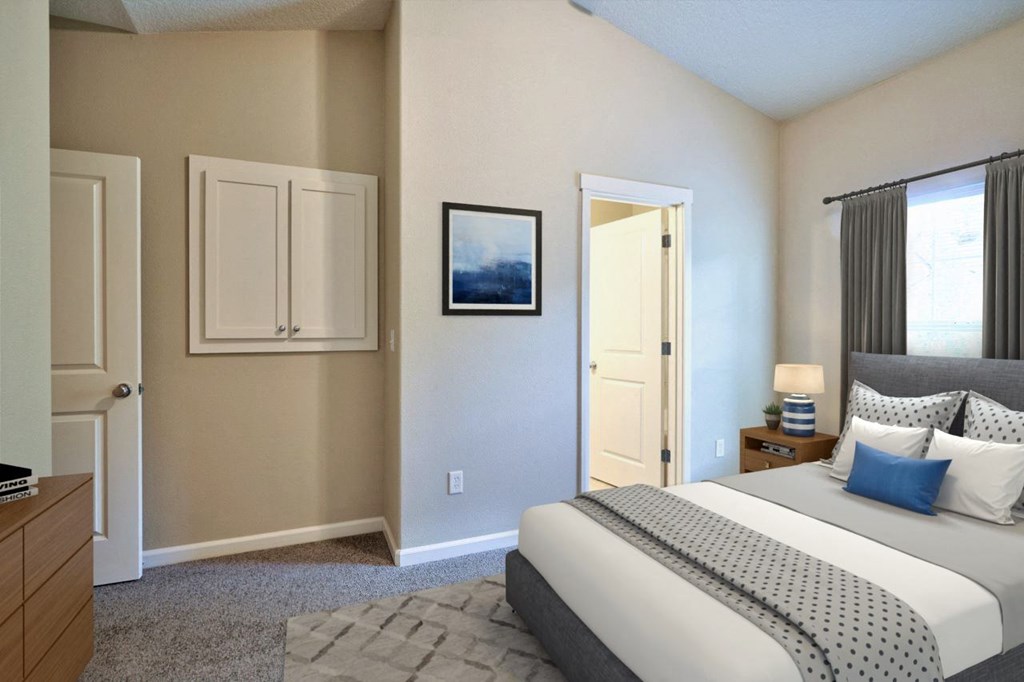 Washougal, WA Lookout at the Ridge Apartments staged Bedroom  2