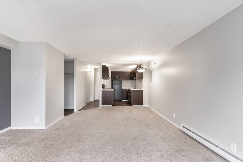 Luxe at Meridian Apartments Kitchen and Living Room