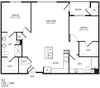 TriVista on Speer 2B0 Floor Plan