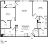TriVista on Speer 2B1 Floor Plan