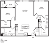 TriVista on Speer 2B2 Floor Plan