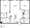 TriVista on Speer 2B4 Floor Plan