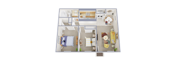 2B Floor Plan at Icon on Pima, Tucson Arizona