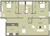 TheClairmont_Eugene_OR_2Bedroom_Floorplan