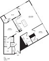 TriVista on Speer 2C0 Floor Plan