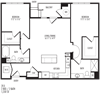 TriVista on Speer 2F0 Floor Plan