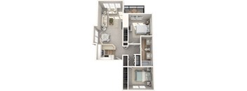 Keelers Corner Pine B 3D Floor Plan