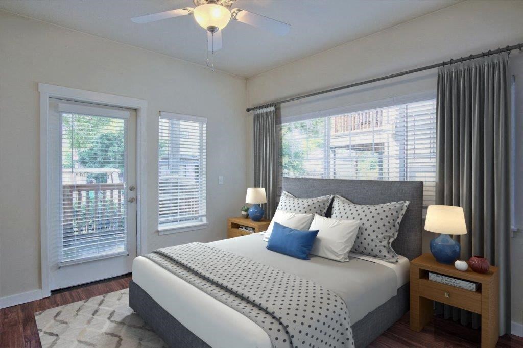 Creekview Crossing Apartments staged two-bedroom room