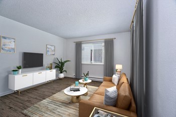 Parc Central_Vancouver WA_ Apartment staged living room