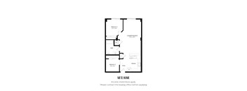 A floor plan of an MFTE home with income restrictions and a note to contact the leasing office before applying.