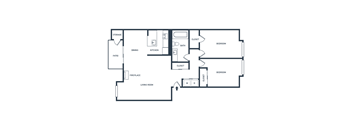 this is the floor plan of a 1 bedroom floor plan