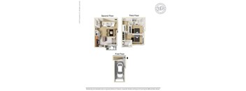 Latitude 2 Bed 2 Bath TH A Floor Plan