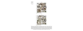 Echo Mountain Apartments 2 Bedroom 2.5 Bathroom Townhouse Floor Plan